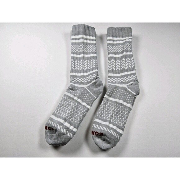 Bombas Holiday Pattern Calf Socks Lot Of 2 Pairs Size L - Picture 2 of 2